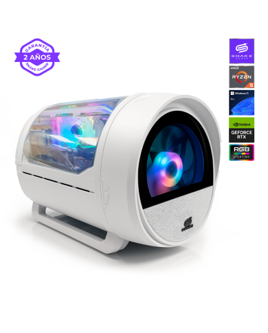 Pc Gamer Boa White  V7 AMD Ryzen 5 5500, RTX 3050, SSD 1TB, RAM 32 GB, W11P | Snake Gamer