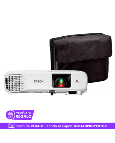 Proyector Epson PowerLite E20 3400 Lúmenes + Bolso de Transporte Regalo