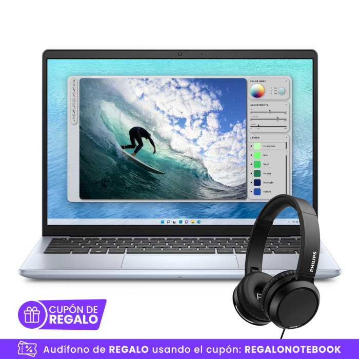 Notebook Dell Inspiron 5440 i5-1334U, 8GB RAM, 512GB SSD, W11H, 14"