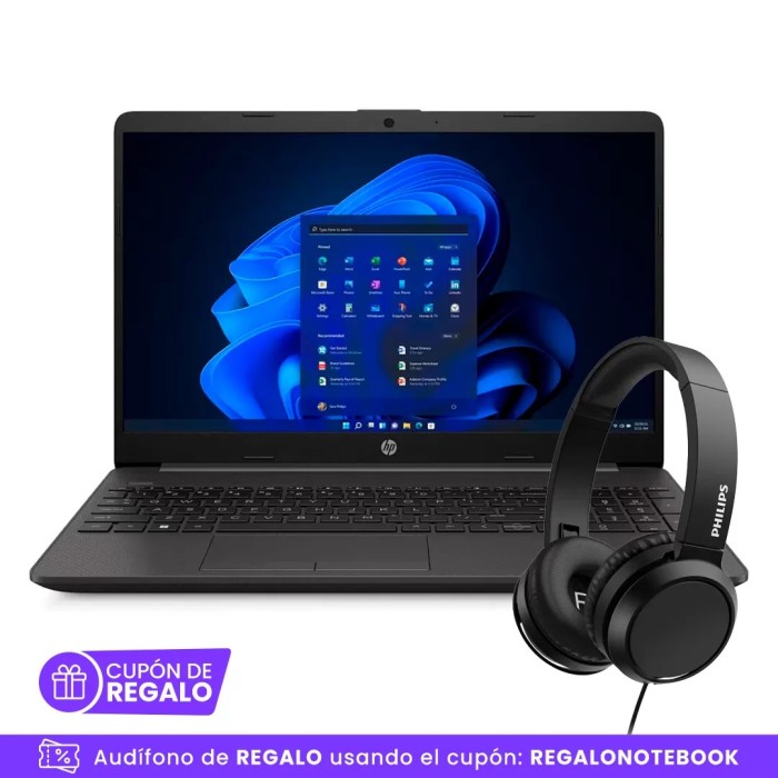 Notebook HP 250 G10 i3-1315U, 16GB Ram, 1TB SSD, W11Pro, 15.6"