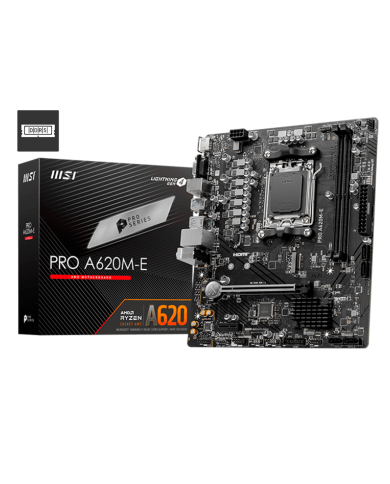 Placa Madre MSI PRO A620M-E AMD AM5, DDR5, HDMI, VGA, USB 3.2, PCIe 4.0