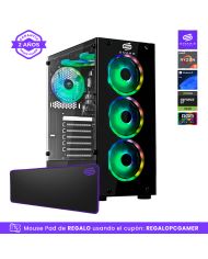 Pc Snake Gamer Vibora Black V8 AMD Ryzen 5 5500, GT 1030, 16GB RAM + 256GB SSD, Windows 11 Pro