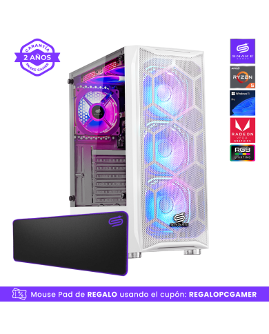 Pc Snake Gamer Vibora White V2 AMD Ryzen 5 5600GT, 16GB RAM + 256GB SSD, Windows 11 Pro