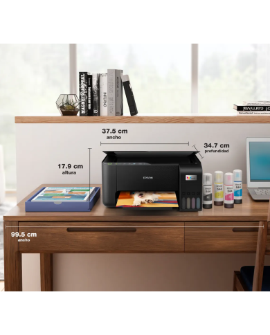 Impresora Multifuncional Inalámbrica Epson EcoTank L3250, 33 ppm/negro, 15 ppm/color, Wi-Fi, USB 2.0