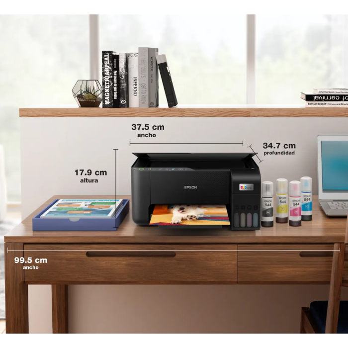 Impresora Multifuncional Inalámbrica Epson EcoTank L3250, 33 ppm/negro, 15 ppm/color, Wi-Fi, USB 2.0