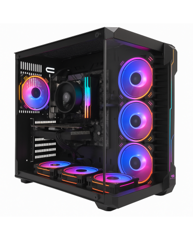 PC Gamer Black Mamba Ryzen 7-5700 16GB Ram, 512 GB SSD, RTX 4060, W11P | SNAKE GAMER