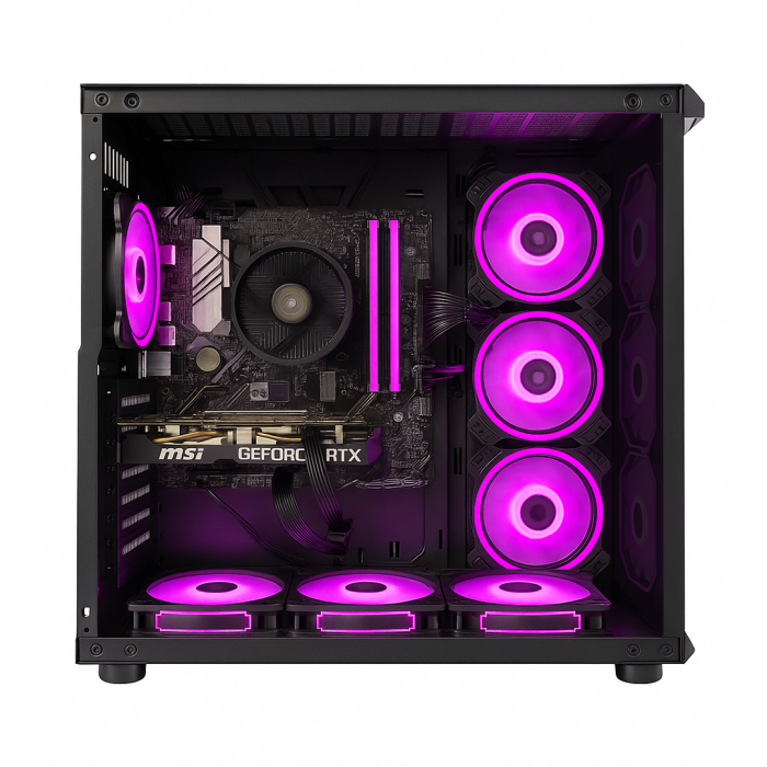 PC Snake Gamer Black Mamba V2 Ryzen 7 5700, RTX 4060, 16GB RAM + 512GB SSD, WiFi, Windows 11Pro