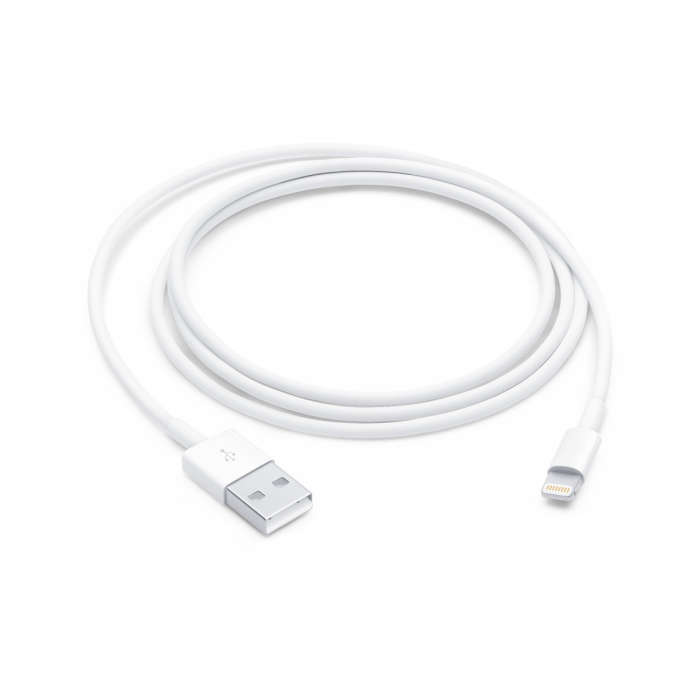 Cable Apple Lightning a USB 1 metro Blanco