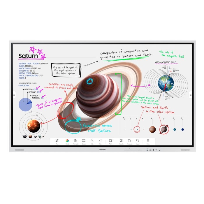 Pizarra Interactiva Samsung 4K Flip Pro WMB 75" WIFI Blanco