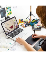 Tableta Digitalizadora One By Wacom CTL472K1A Small Roja