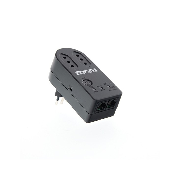 Protector De Voltaje Forza Zion Fvp-1202n-c1500W 220V 2 Enchufes Negro