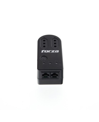 Protector De Voltaje Forza Zion Fvp-1202n-c 1500W 220V 2 Enchufes Negro