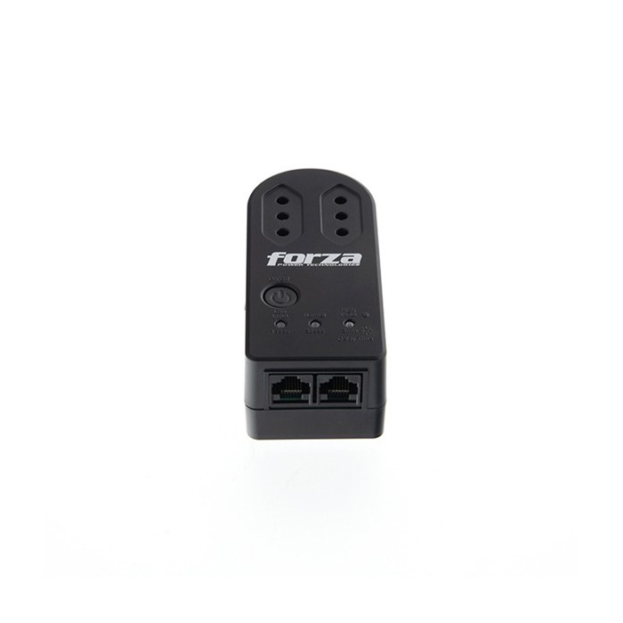 Protector De Voltaje Forza Zion Fvp-1202n-c 1500W 220V 2 Enchufes Negro