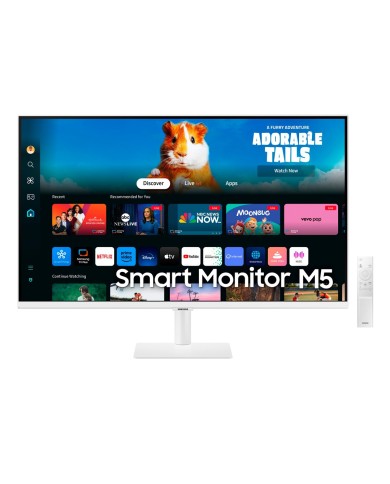 Monitor Smart Plano Samsung M50D 27" FDH 4Ms 60HZ Blanco