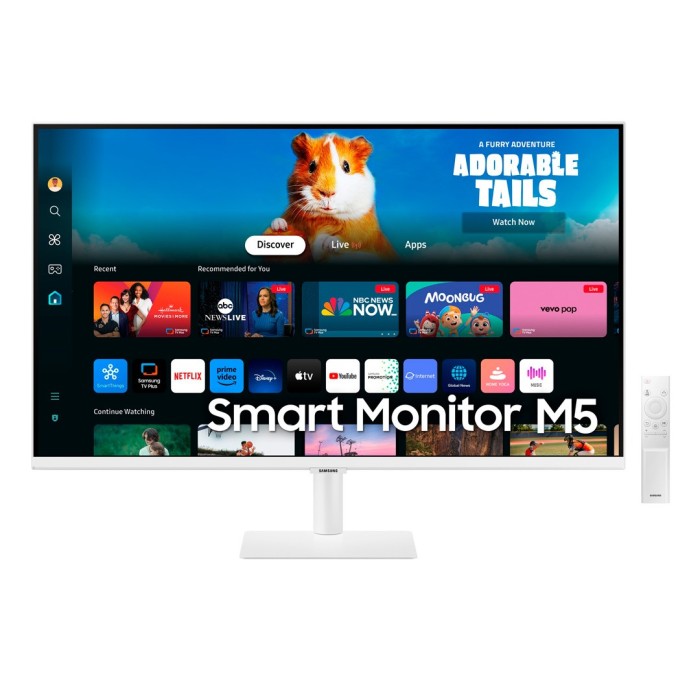 Monitor Smart Plano Samsung M50D 27" FDH 4Ms 60HZ Blanco