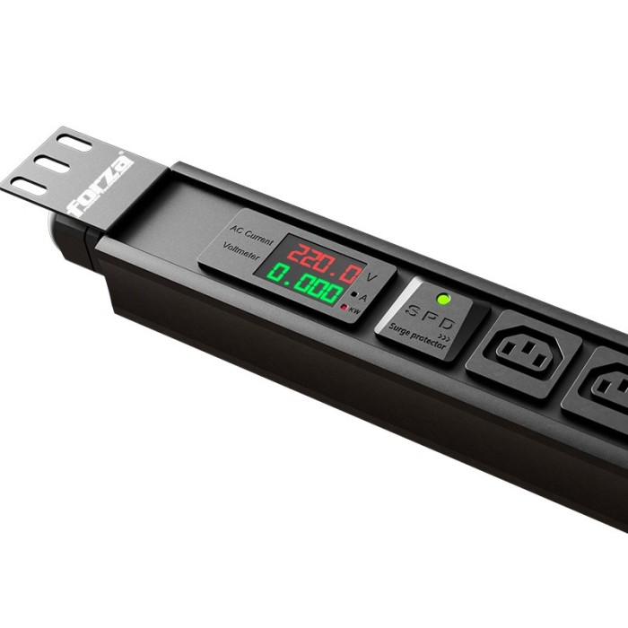 PDU Medible Forza 6000W 30 tomas FPD-3012M0U Negro