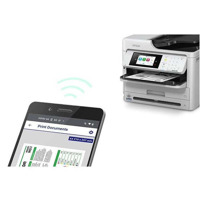 Impresora EPSON Multifuncional WORKFORCE PRO WF-M5899 Monocromática  Blanco