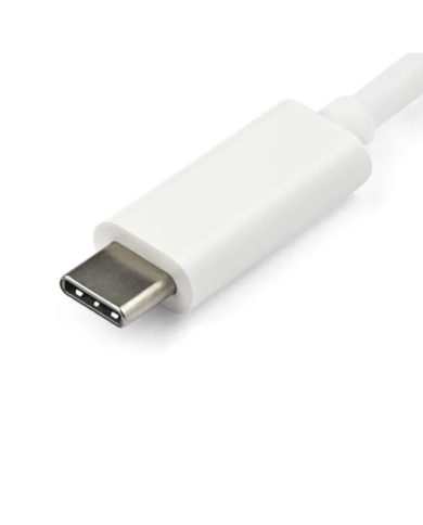 Adaptador Gráfico Spektra USB-C a VGA USB 3.1 Tipo-C Color Blanco Resolucion 1920*1200