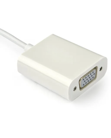 Adaptador Gráfico Spektra USB-C a VGA USB 3.1 Tipo-C Color Blanco Resolucion 1920*1200