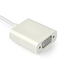 Adaptador Gráfico Spektra USB-C a VGA USB 3.1 Tipo-C Color Blanco Resolucion 1920*1200