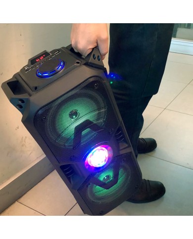 Parlante Karaoke Bluetooth Mlab Funky Disco Portátil con iluminación