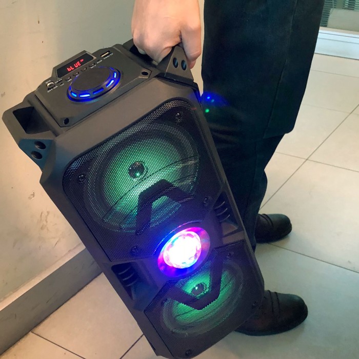 Parlante Karaoke Bluetooth Mlab Funky Disco Portátil con iluminación