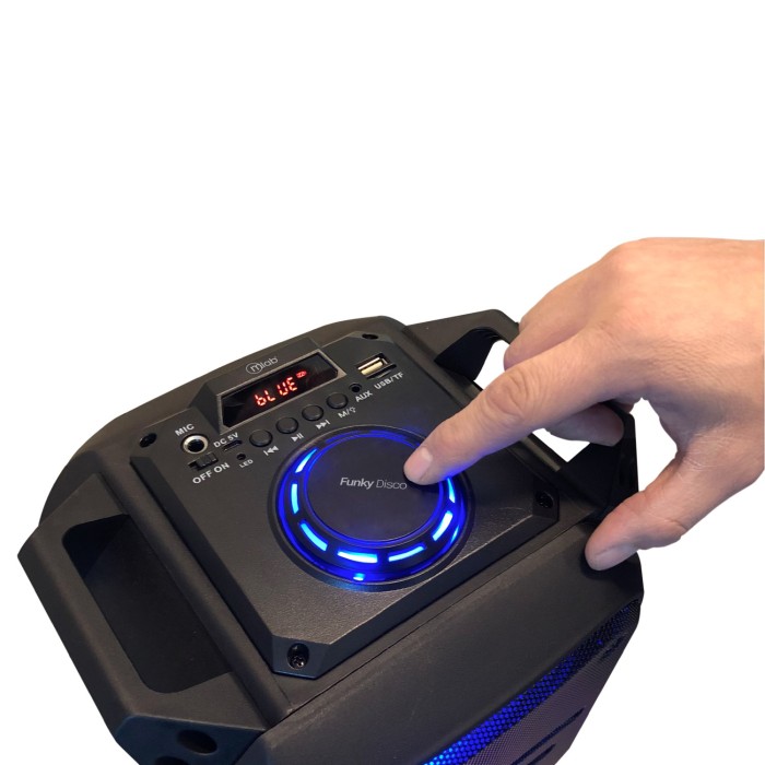 Parlante Karaoke Bluetooth Mlab Funky Disco Portátil con iluminación