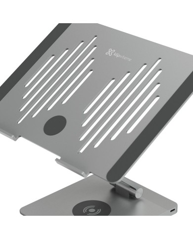 Soporte Notebook Klip Xtreme 9 en 1 HDMI/ USB C/ Inalámbrica/ Aluminio Gris