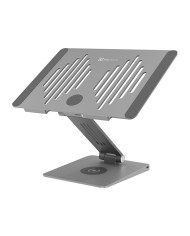 Soporte Notebook Klip Xtreme 9 en 1 HDMI/ USB C/ Inalámbrica/ Aluminio Gris