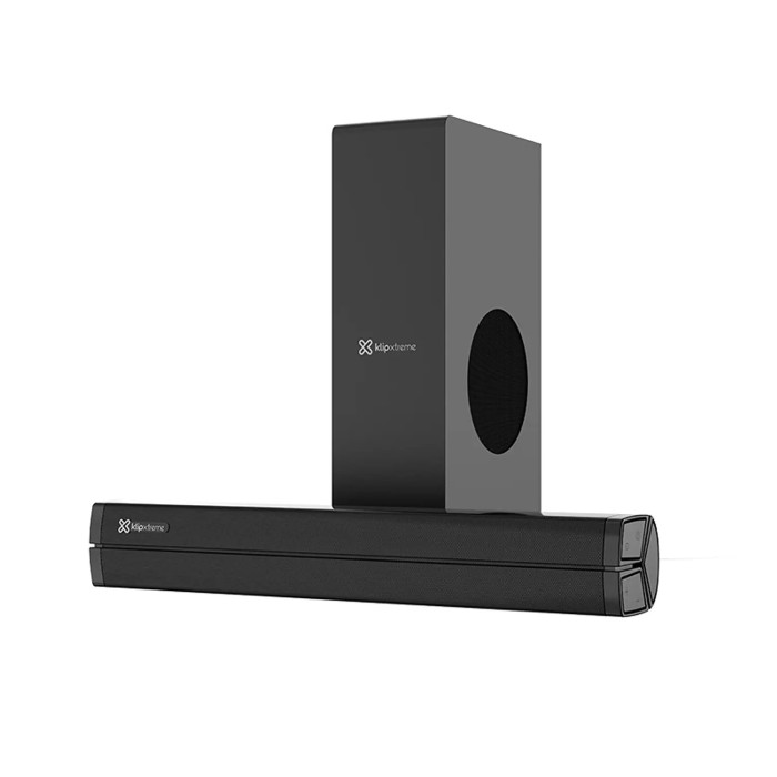 Barra de Sonido Klip Xtreme 120W 2.1 Bluetooth y Bajo de 4,5" Negro