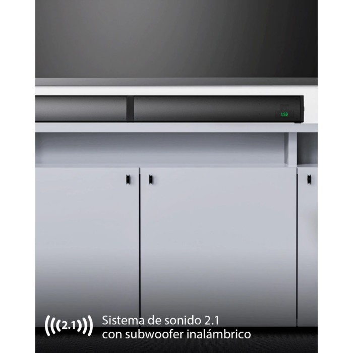 BARRA DE SONIDO KLIP XTREME 200W 2.1 BLUETOOTH Y BAJO DE 5,25"