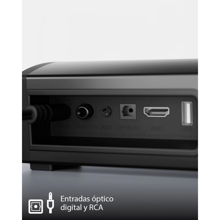 BARRA DE SONIDO KLIP XTREME 200W 2.1 BLUETOOTH Y BAJO DE 5,25"