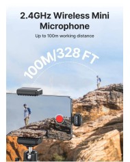Micrófono Inalámbrico Boya Doble USB-C Negro