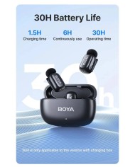 Micrófono Inalámbrico Boya Doble USB-C Negro