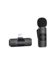 Microfono Boya Ultra Compacto Portable 2.4GHz Lightning Iphone Negro