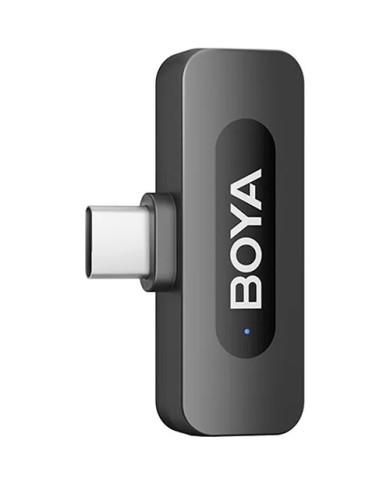 Micrófono Doble Boya BY-V3 Con Cancelación de Ruido USB C Y Lightning Negro