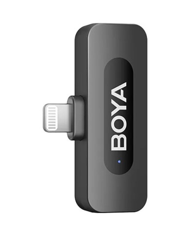 Micrófono Doble Boya BY-V3 Con Cancelación de Ruido USB C Y Lightning Negro
