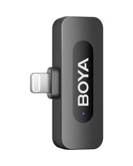 Micrófono Doble Boya BY-V3 Con Cancelación de Ruido USB C Y Lightning Negro