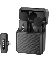 Microfono Boya Ultra Compacto Portable 2.4GHz Lightning Iphone Negro