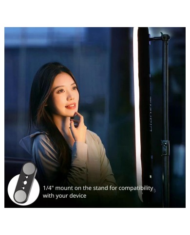 Luz de Tubo 20W RGB Portátil, Batería Recargable y Control Remoto, Ulanzi UA20