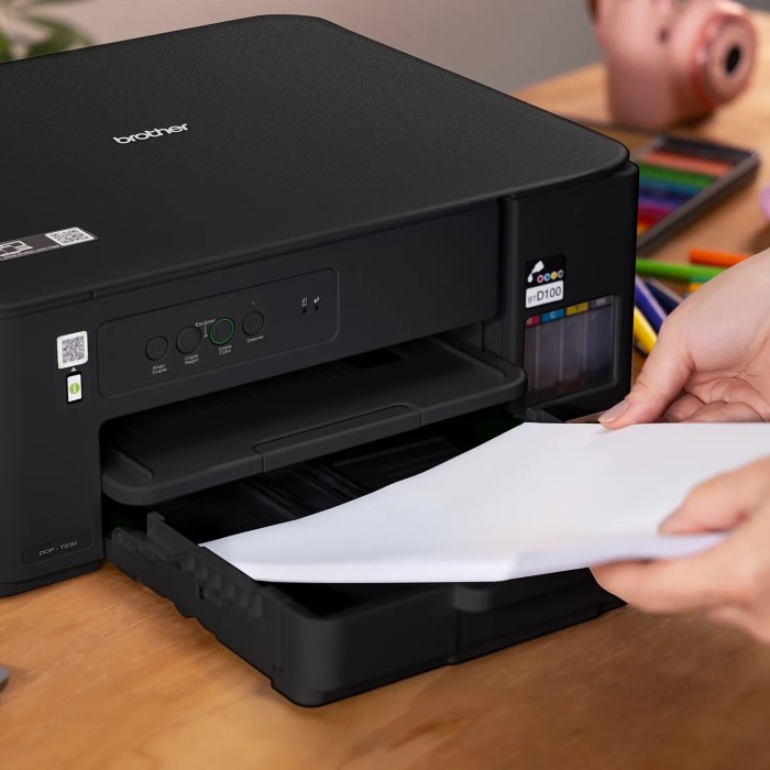 Impresora Multifuncional Tinta Color hasta 27ppm (mono) / 11 ppm (color) Brother Tank USB Negro