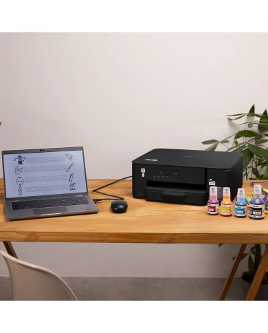 Impresora Multifuncional Tinta Color hasta 27ppm (mono) / 11 ppm (color) Brother Tank USB Negro