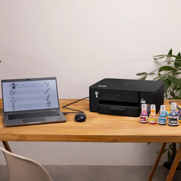 Impresora Multifuncional Tinta Color hasta 27ppm (mono) / 11 ppm (color) Brother Tank USB Negro