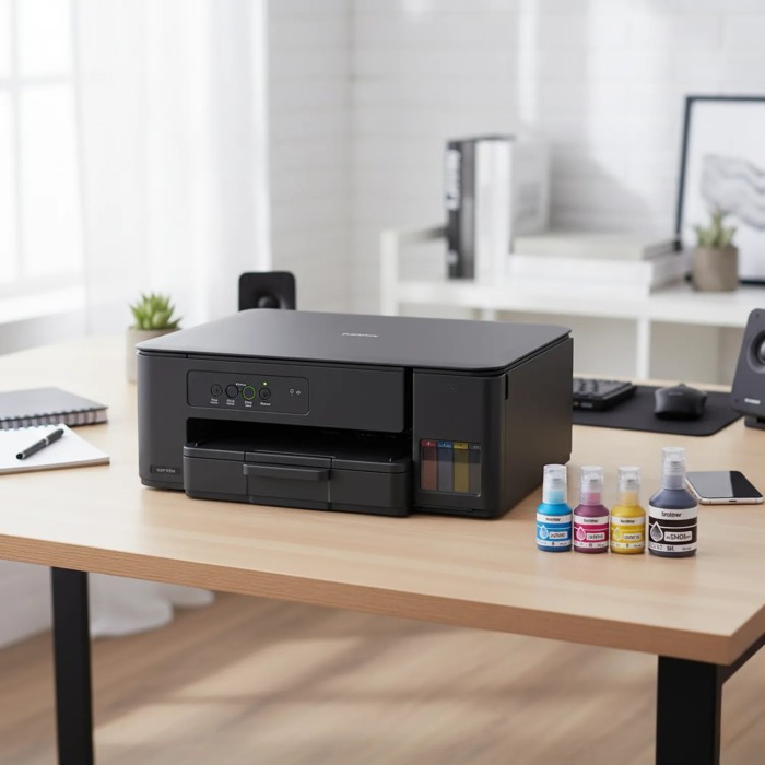 Impresora Multifuncional Tinta Color hasta 27ppm (mono) / 11 ppm (color) Brother Tank USB Negro