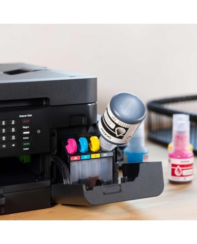 Impresora Multifuncional Brother Tank Tinta hasta 30 ppm (mono) hasta 26 ppm (color) Negro