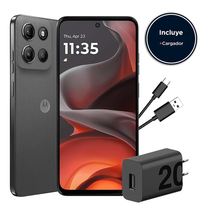 Teléfono Celular Motorola G15 Smartphone 4GB 128GB Pantalla 6,7" Gris