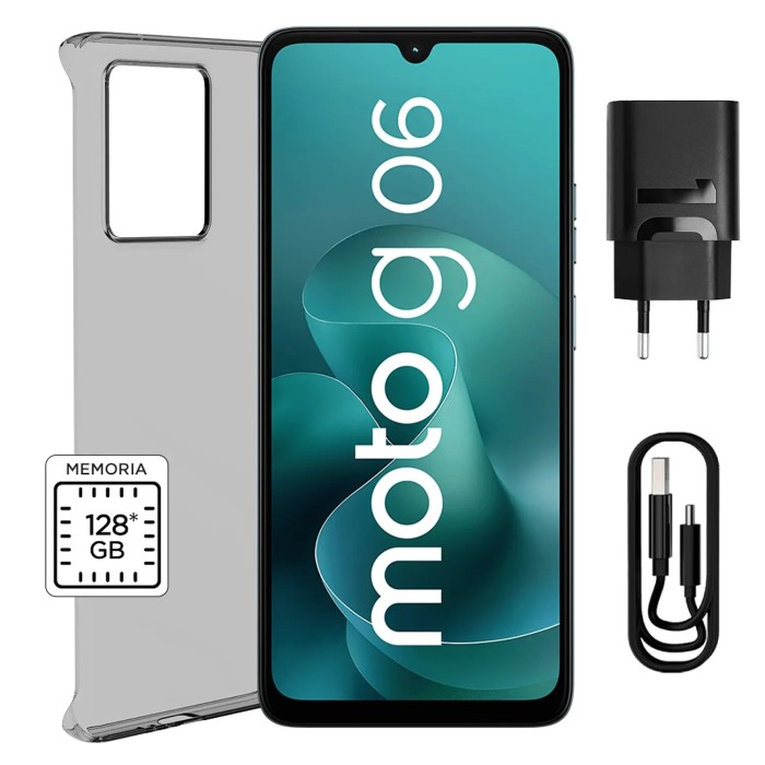 Teléfono Celular Motorola Moto G06 4GB 128GB Android 15 6.8" 50MP Azul