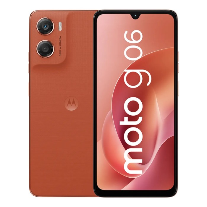 Teléfono Celular Motorola Moto G06 4GB 128GB 6.8" Android 15 50MP Naranja