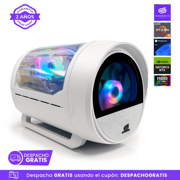 Pc Snake Gamer Boa White V7