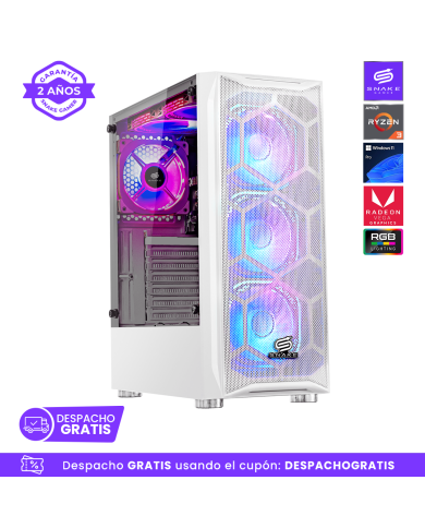 Pc Snake Gamer Vibora White V0 AMD Ryzen 3 3200G, 16GB RAM + 256GB SSD, Windows 11 Pro